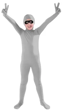 Kids' Open-Face Suit in Grey