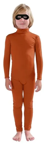 Kids' Suit, Bare Hands and Feet in Brown