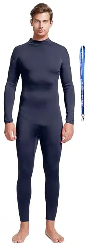 Men's Suit, No Hood, Bare Hands and Feet in Navy