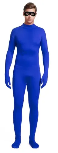 No-Hood Suit with Eye Mask in Blue