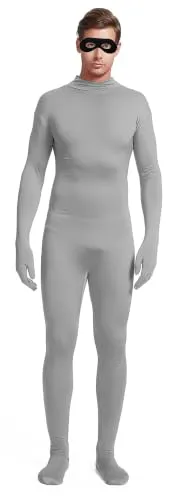 No-Hood Suit with Eye Mask in Grey