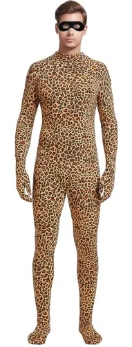 No-Hood Suit with Eye Mask in Leopard