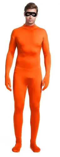 No-Hood Suit with Eye Mask in Orange