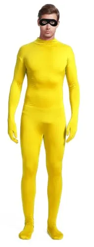 No-Hood Suit with Eye Mask in Yellow