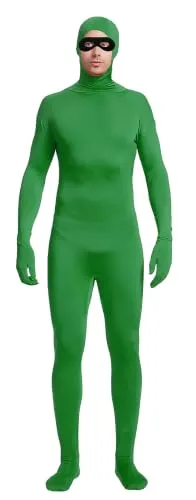 Open-Face Suit with Eye Mask in Green