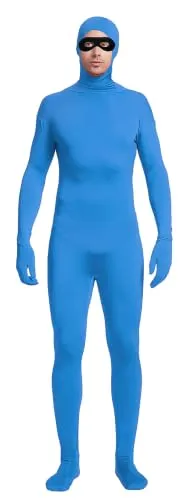 Open-Face Suit with Eye Mask in Light Blue