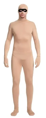 Open-Face Suit with Eye Mask in Nude