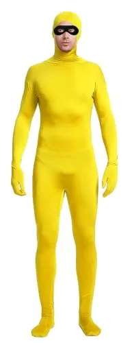 Open-Face Suit with Eye Mask in Yellow