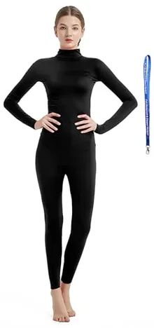 Women's Suit, Bare Hands and Feet in Black